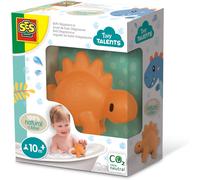 SES Creative 13213 Bath Stegosaurus-100% Natural Rubber, Yellow
