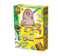SES Creative 14038 Fairy Door - Inspired by Nature - Creative Craft Kit for Kids Aged 5+ - Includes Wooden Mini Door and Accessories for Easy Assembly