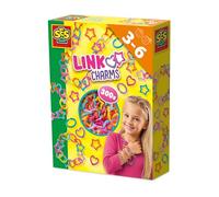 SES Creative 14052 Link Charms - Creative Play Kit for Kids Aged 3+ - Safe Materials - 300 Pieces to Create Your Own Jewellery - Fun and Engaging Craft Activity - Make Bracelets, Make Necklaces