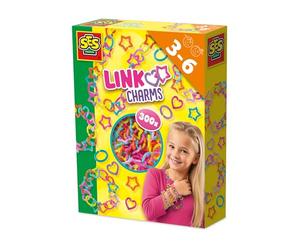 SES Creative 14052 Link Charms - Creative Play Kit for Kids Aged 3+ - Safe Materials - 300 Pieces to Create Your Own Jewellery - Fun and Engaging Craft Activity - Make Bracelets, Make Necklaces