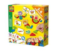 SES Creative 14063 Montessori Creating Animal Shapes - Creative Play Kit for Kids Aged 3+ - Safe Materials - Fun and Educational Activity for Developing Shape Recognition and Fine Motor Skills