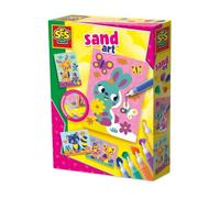 SES Creative 14136 - Coloured Sand Art - Forest Animals, Bright Colours, Easy to dose, no Glue, Set for Young Children