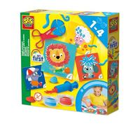 SES Creative 14407 My First Dough Hairdresser - Creative Play Kit for Kids Aged 1+ - Includes Safe Materials - Fun Dough Styling for Little Hands - Includes Tools to Make Clay Hair