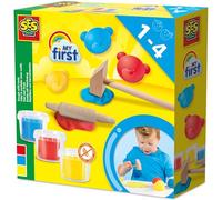 SES Creative 14432 My First Clay with Tool, Mixed, 3 x 90 g