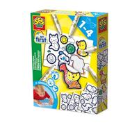 SES Creative 14475 My First Colouring Stickers - Creative Play Kit for Kids Aged 1+ - 26 Stickers to Decorate - Safe Materials - Fun Craft Activity for Little Hands