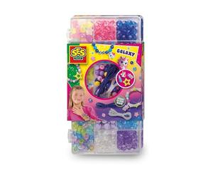 SES Creative 14773 Galaxy Jewelry Bead Set - Create Magical Unicorn-Themed Bracelets and Necklaces with Glow-in-The-Dark Beads