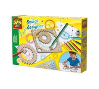 SES Creative 14788 Wooden Spiral Designer - Creative Drawing Kit for Kids Aged 5+ - Create Over 40 Unique Spiral Designs with 5 Wooden Wheels