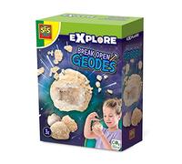 SES Creative 25079 Break Open Geodes, Mittel, White and Grey