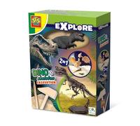 SES Creative 25092 2 in 1 Dinosaur and Skeleton Dig-T-rex, One Size