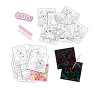 SES Creative 00117 - Activity Colouring Book Glitter 3 in 1