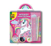 SES Creative 00117 - Activity Colouring Book Glitter 3 in 1