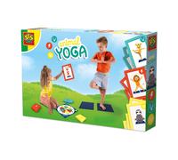 SES Creative Animal Yoga Outdoor Game, Yoga With a Fun Twist Using Animal Poses, 2 Yoga Mats, Spinner Board, 27 yoga cards, Boys and Girls Ages 3 and Up, Game for Active Play