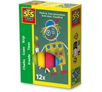 Ses Creative Anti-Dust Colored Chalks 12 Pack