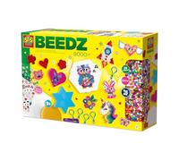 SES Creative Beedz Iron-On Beads Mega Craft Set - 9 Pin Plates, 5 Keyrings - Large Creative Beads Kit for Children Ages 5+