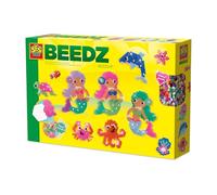 SES Creative - Beedz Ironing Beads - Mermaid Ocean - Craft Set for Children - Pearl Animals - Creative Beads Set - with Glitter Ironing Beads - from 5 Years