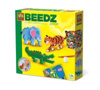 SES CREATIVE Beedz Safari Animals 2000 Iron-on Beads Mosaic Art Kit - 06260