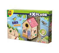 SES Creative Birdhouse Make Your Own DIY Crafting Wood Bird Box Feed Feeder