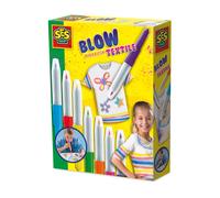 SES Creative Blow Airbrush Pens 7 Coloured Textile Markers Fabric Arts & Crafts