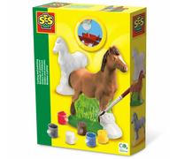 SES Creative Casting & Painting Kit Horse, Mould and Paint Plaster Pottery and Painting Set, For Boys and Girls 5 years and Up, Creative Arts and Crafts Set