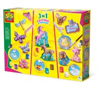 SES Creative Casting & Painting 3-in-1 Horses Dogs Plaster Mould Models Crafts