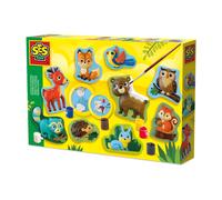 SES Creative 01134 Casting and Painting - Forest Animals - Forest Animals Theme; Quick-Drying Plaster; The Detailed Mould yields Excellent Results; Encourages Creativity; Age 5+