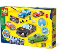 SES Creative Casting & Painting Kit Cars, Mould and Paint Plaster Pottery and P