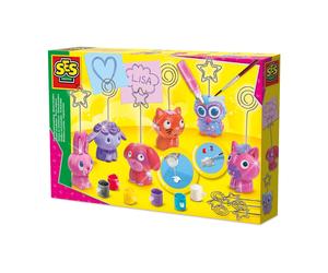 SES Creative Casting & Painting Memo Holders Set Childrens Animal Craft DIY Kit