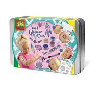 SES Creative Children's 3-In-1 Glamour Temporary Tattoos Set - Multicolour (14155) Metallic