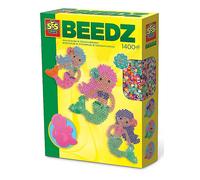 SES Creative Children's Beedz Mermaid Iron-on Beads Mosaic Set & 1400 Iron-on Beads Mix