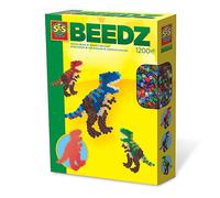 SES Creative Children's Beedz T-Rex Iron-on Beads Mosaic Set - 1200 Iron-on Beads Mix