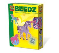 SES CREATIVE Children's Beedz Unicorn Fantasy Horses Glow-in-the-Dark Iron-on