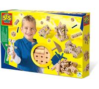 SES Creative Childrens Carpentry Wooden Hammer DIY Toy Kids Arts Crafts Set Fun