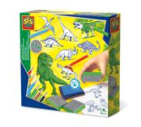SES Creative Childrens Creative Dinosaur Art & Colouring Stamp Set - 11 Stamps