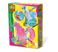 SES CREATIVE Children's Glitter Hair Horses Casting and Painting Set
