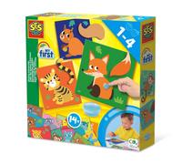 SES Creative Childrens My First - Fluffy Fingerpaint 4X120Ml Art Set For Kids