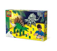 SES Creative Children's Wooden Dino Glow-In-The-Dark Kit - Multicolour (14209)