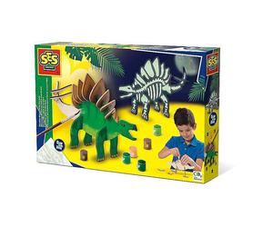 SES Creative Children's Wooden Dino Glow-In-The-Dark Kit - Multicolour (14209)