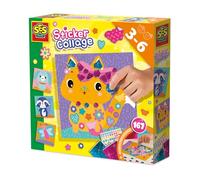 SES Creative - Collage Stickers Craft Book - Embroidery-Style Foam Rubber Sticker Set for Kids - Creative Sticker Activities - Ages 3+