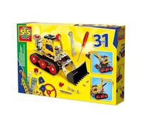Ses Creative - Creator Metal Construction Set - 3 in 1 Construction Vehicles - Jump Package- Promotes the Development of Fine Motor Skills - Gift Idea