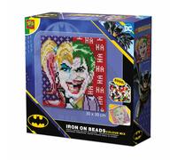 SES Creative 09363 Beedz Art - Joker or Harley Quinn - Create a Split-Face Portrait with Ironing Beads - 5000 Beads - Crafting for Adults