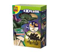 SES Creative Dino & Skeleton Excavation 2 in 1 - Stegosaurus | Size: 1 Pack SES Creative Multicolor 1 Pack