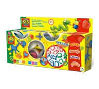 SES Creative 00498 Children's Claymania Super Clay and Cutters Set, Mixed