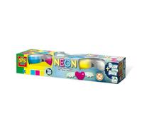 SES Creative Dough - Neon And Glow In The Dark Dough (4x90g)