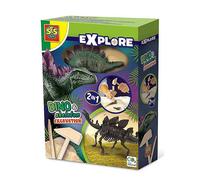 SES Creative Explore Stegosaurus Dino And Skeleton Excavation 2-In-1