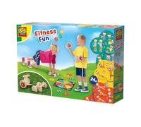 SES Creative - Fitness & Fun - Strength, Balance & Movement Exercises Set for Kids - Gymnastics Activity Kit with Dumbbells & Parallettes - Active Outdoor Play Equipment