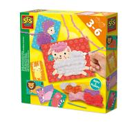 SES Creative Fluffy animal embroidery | Size: 1 Pack SES Creative Multicolor 1 Pack