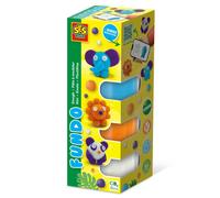 SES Creative FunDo dough - Wild animals (3x90gr-1x40gr)