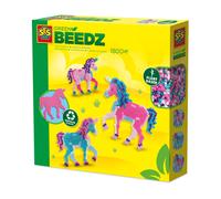 SES CREATIVE Beedz Unicorn Green 1800 Iron-on Beads Mosaic Art Kit - 06406