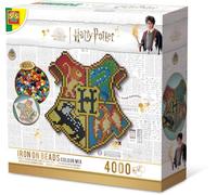 SES Creative Harry Potter Hogwarts Crest Fuse Beads DIY Set, Wall Decoration with 4000 PVC Free Fusible Beads, Hogwarts Logo with Full-Size Instruction Poster for Boys and Girls 6 and Up, Craft