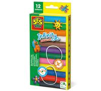 SES Creative Infinity modeling clay - 12 pack (180gr)